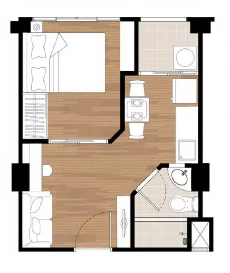 ขาย Lumpini Condo Town Ramintra – Nawamin ห้องพร้อมอยู่ เฟอร์พร้อม หิ้วกระเป๋าเข้าอยู่ได้เลย!!!