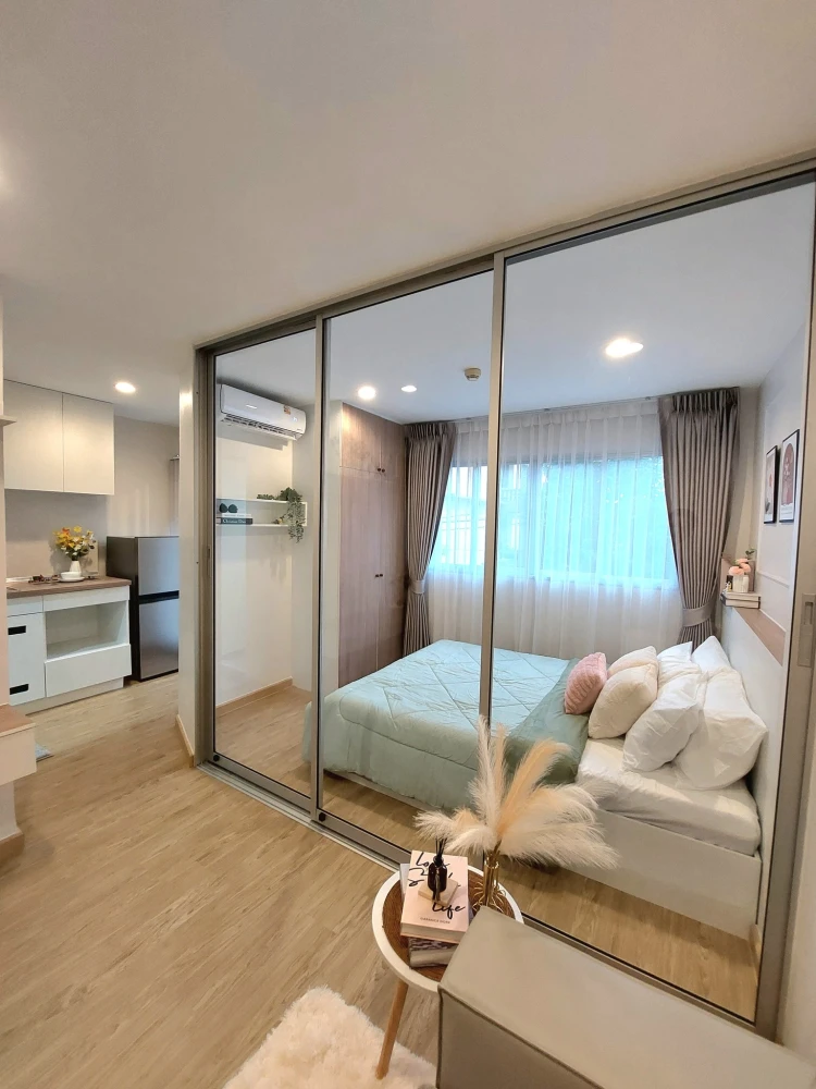 ขาย Lumpini Condotown Nida-Serithai 2 ห้องทิศเหนือ ตกแต่งสไตล์มินิมอลน่าอยู่ รีบจองเลยตอนนี้
