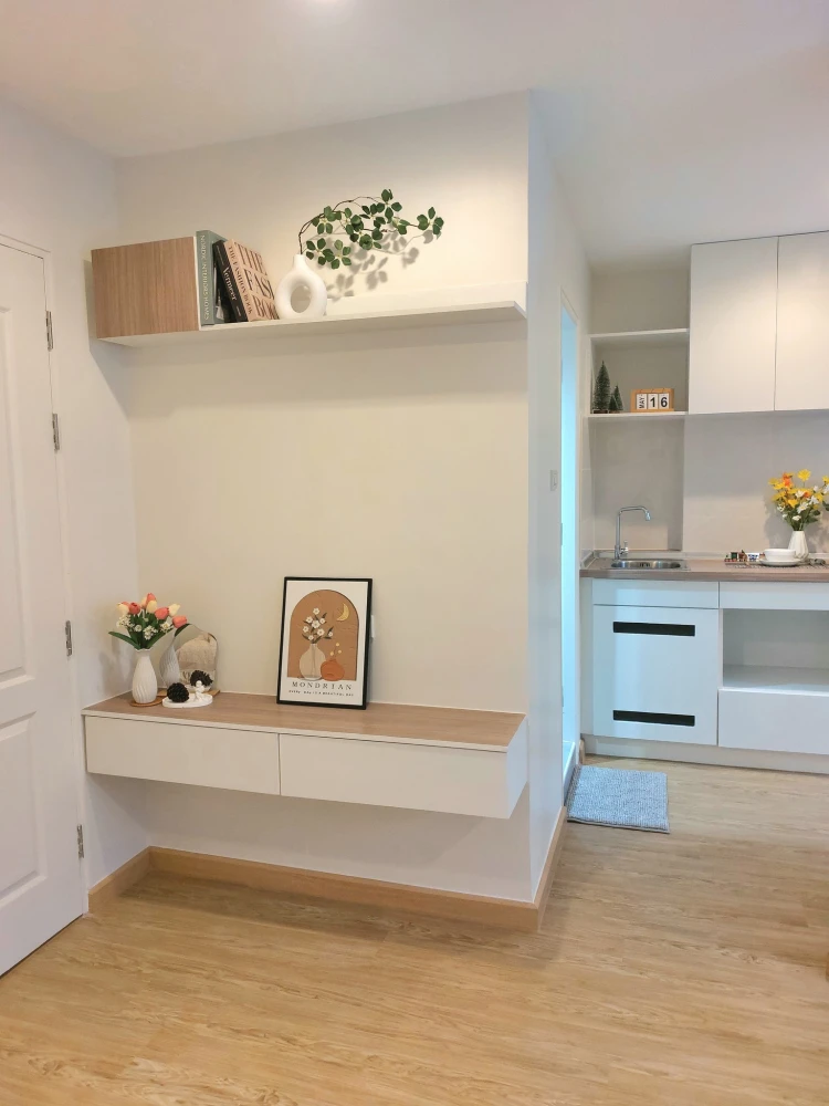 ขาย Lumpini Condotown Nida-Serithai 2 ห้องทิศเหนือ ตกแต่งสไตล์มินิมอลน่าอยู่ รีบจองเลยตอนนี้