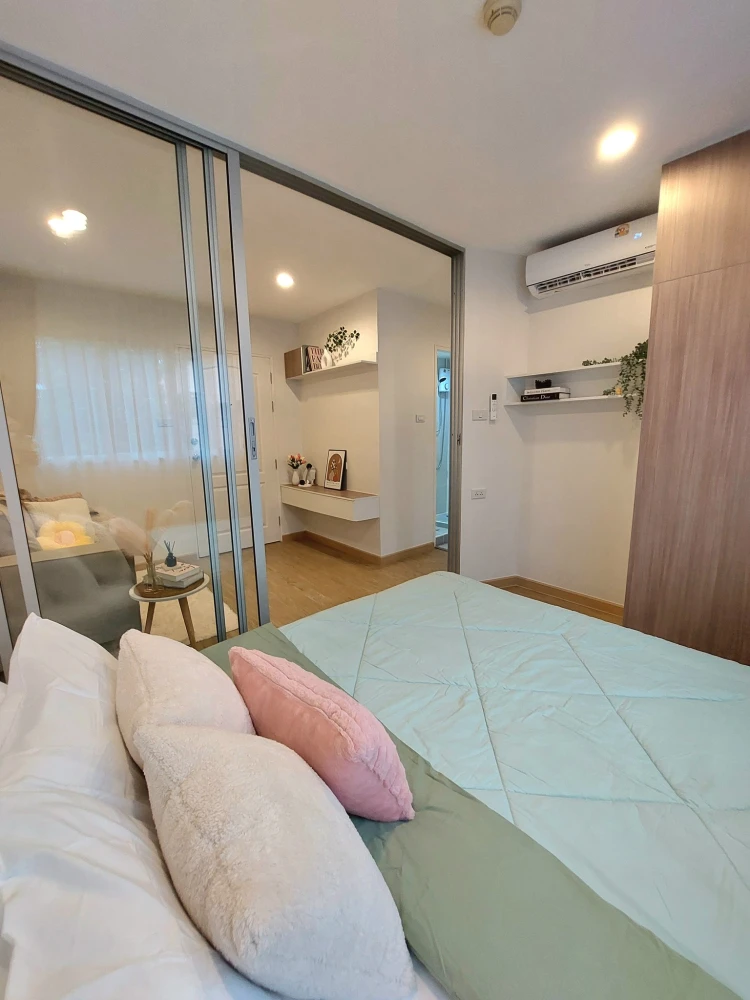 ขาย Lumpini Condotown Nida-Serithai 2 ห้องทิศเหนือ ตกแต่งสไตล์มินิมอลน่าอยู่ รีบจองเลยตอนนี้