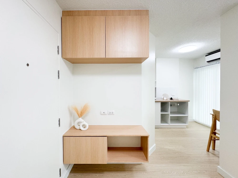 ขาย Lumpini Ville Onnut - Ladkrabang 2 1 ห้องนอน 1 ห้องน้ำ ตกแต่งคุมโทน เฟอร์ครบ จองเลย