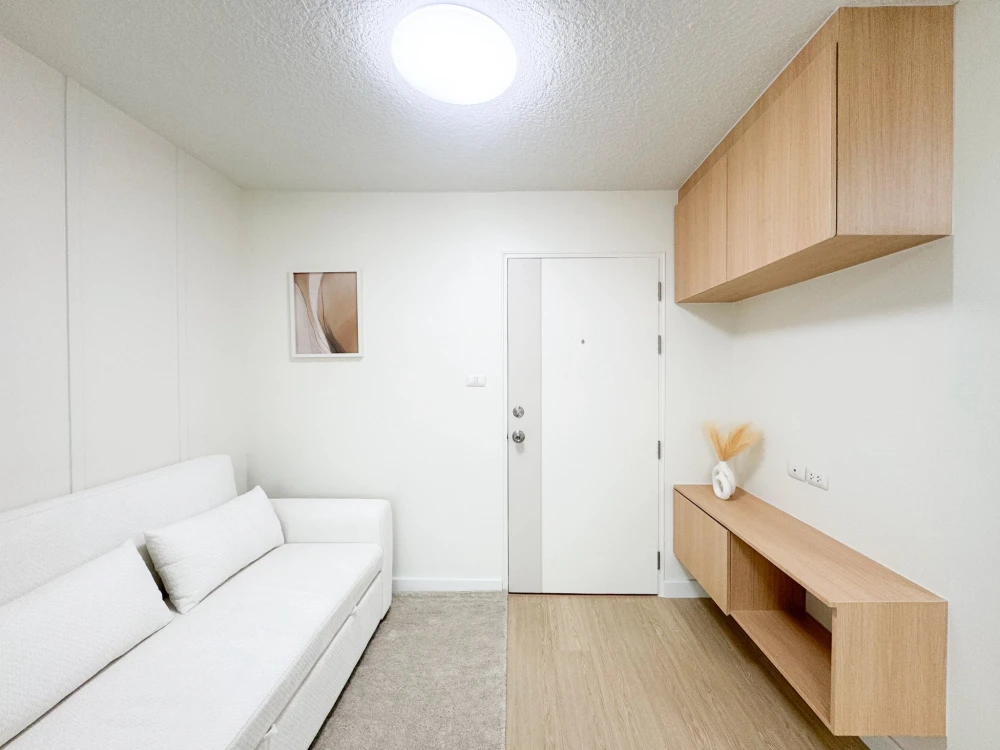 ขาย Lumpini Ville Onnut - Ladkrabang 2 1 ห้องนอน 1 ห้องน้ำ ตกแต่งคุมโทน เฟอร์ครบ จองเลย