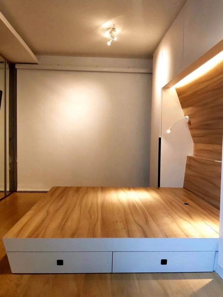 ขาย My Story Ladprao 71 1 ห้องนอน 1 ห้องน้ำ บิ้วอินหัวเตียงอย่างดี มาพร้อมเฟอร์ครบครัน จองเลย