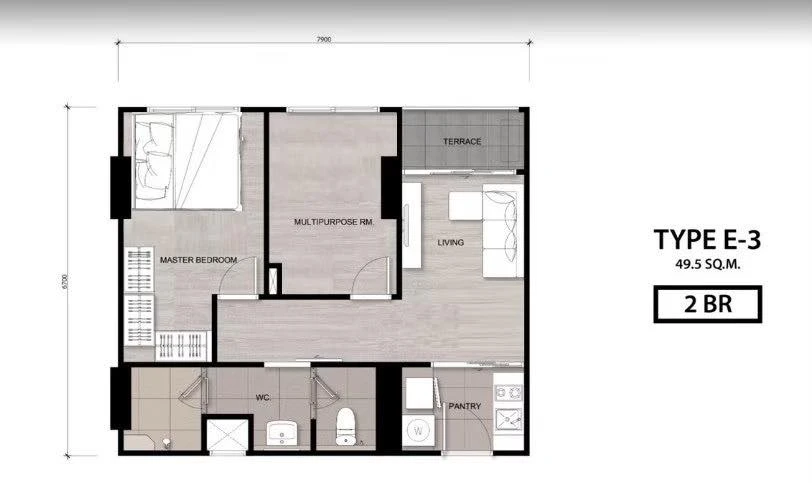 ขาย Niche Mono Charoen Nakorn 2 ห้องนอน พื้นที่ใช้สอยเยอะ เฟอร์ครบ วิวแม่น้ำเจ้าพระยาสวย จองเลย