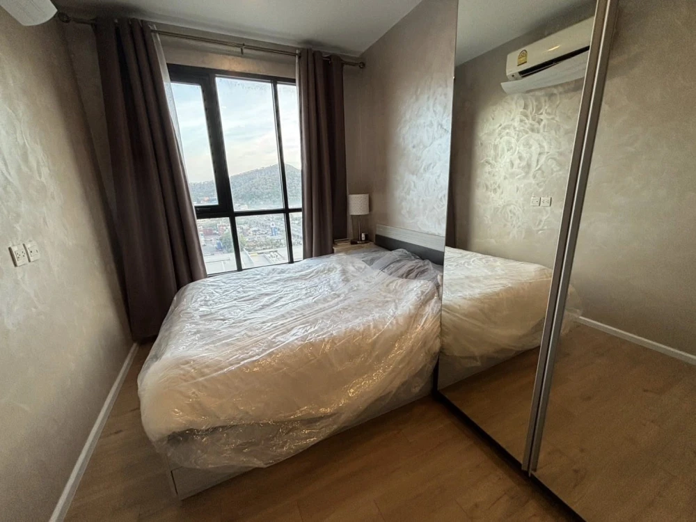 ขาย Notting Hill Leamchabang 1 ห้องนอน 1 ห้องน้ำ เฟอร์ครบครัน มองเห็นวิวเมืองสวยจากชั้นสูง จองเลย