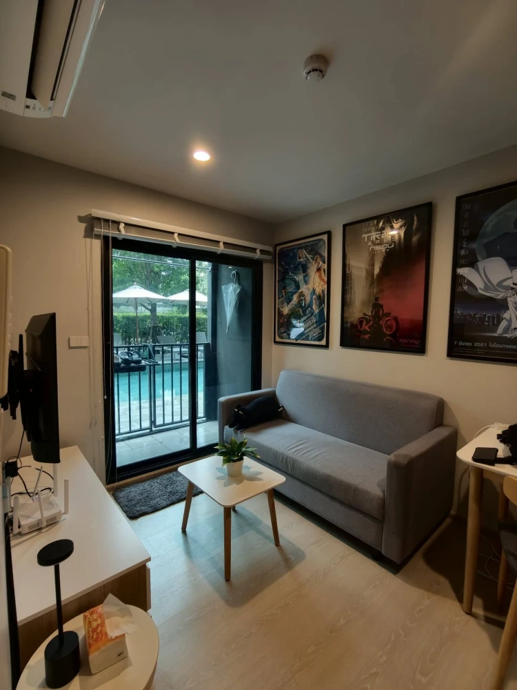 ขาย Nue connex condo donmuang  ตึก E ชั้น 1 ติดสระว่ายน้ำ ห้องพร้อมอยู่ มีเครื่องใช้ไฟฟ้าครบ