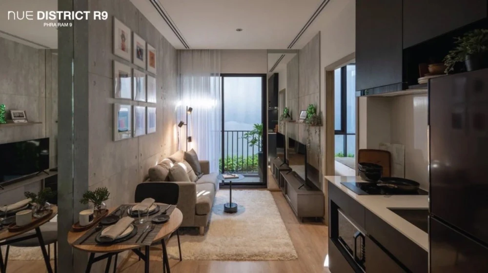 ขาย NUE District R9 ตำแหน่งห้อง วิวระเบียงหน้าตึก G ชั้น 28 สูงสุด อย่ามัวแต่มอง รีบจองเลย