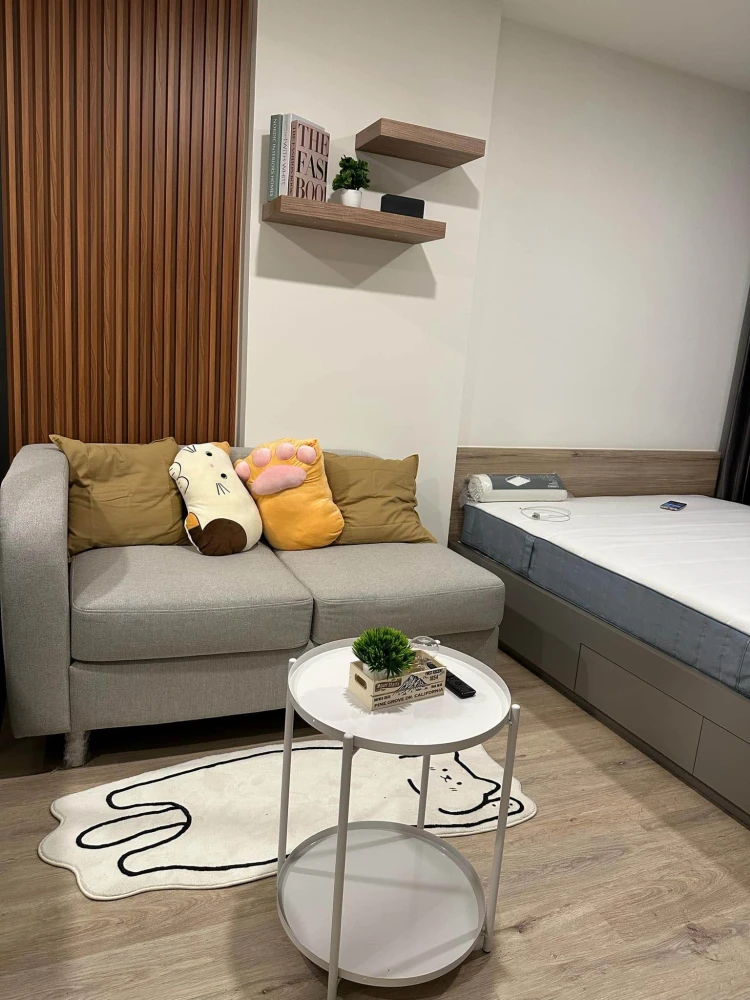 Selling ONEDER KASET ready-to-move-in rooms with complete furniture and amenities. Book now!