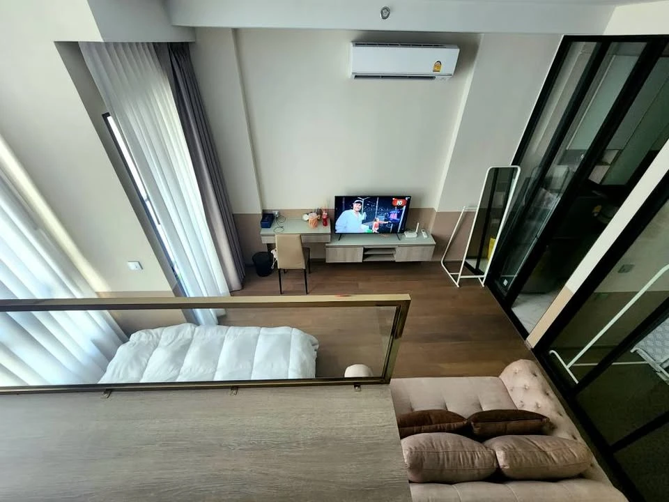 ขาย Park Origin Phayathai ชั้น 10 ห้อง Studio มีเตียงชั้นลอย ใช้พื้นที่คุ้ม Full Furnished พร้อมเข้าอยู่