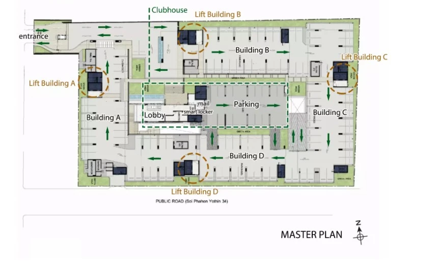 ขาย Phyll Phahol 34 ห้องพร้อมอยู่ เฟอร์พร้อม หิ้วกระเป๋าใบเดียวมาได้เลย++++