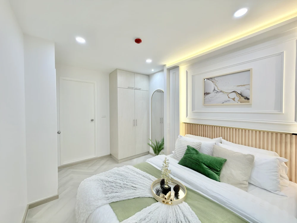 ขาย Plum Condo Chaengwattana Station เฟส 2 พื้น SPC กันชื้น กันปลวก ตู้บิ้วอิน จัดเก็บเป็นสัดส่วน ห้องสวย อบอุ่น น่าอยู่