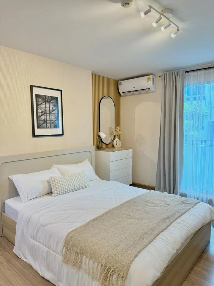 ขาย Plum Condo Paholyothin 89 ห้องน่าอยู่ ชั้น 2 ตกแต่งสไตล์มินิมอล เฟอร์นิเจอร์ครบครัน จองเลย