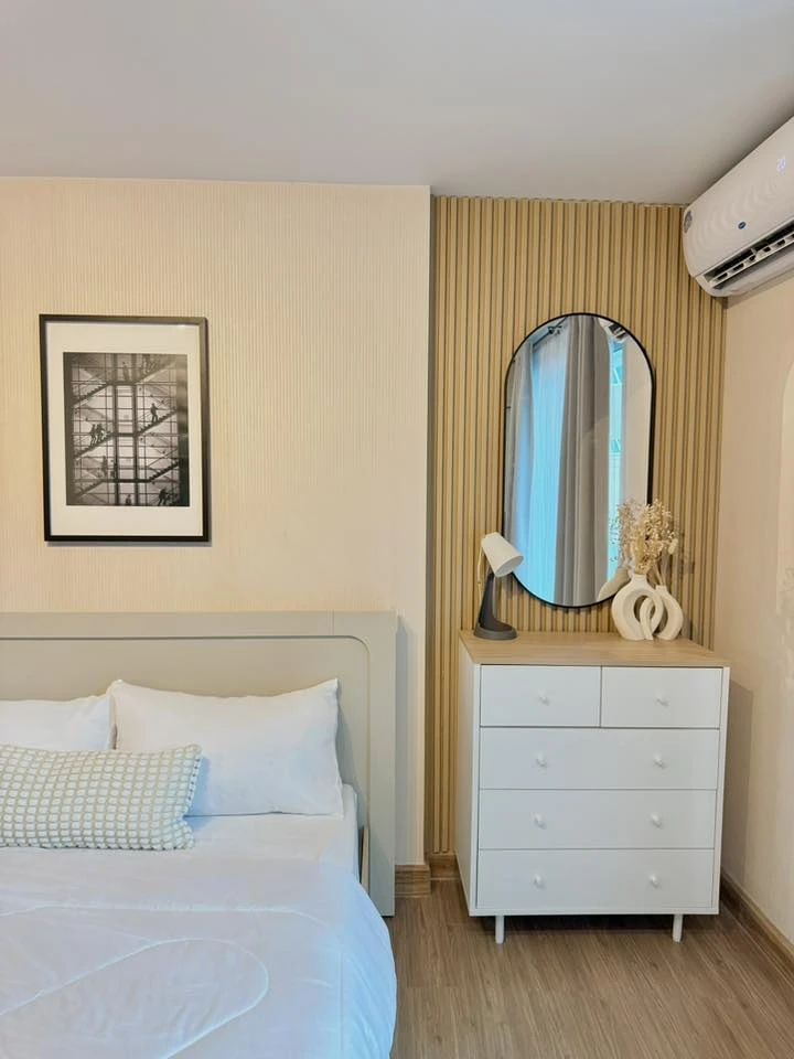 ขาย Plum Condo Paholyothin 89 ห้องน่าอยู่ ชั้น 2 ตกแต่งสไตล์มินิมอล เฟอร์นิเจอร์ครบครัน จองเลย