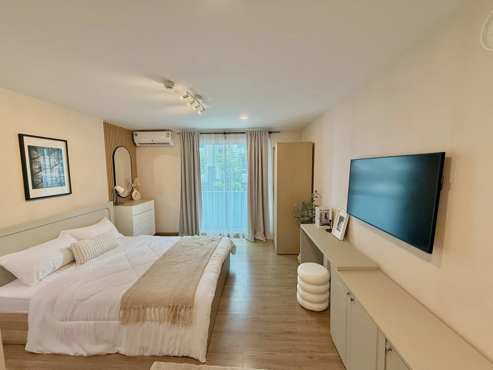 ขาย Plum Condo Paholyothin 89 ห้องน่าอยู่ ชั้น 2 ตกแต่งสไตล์มินิมอล เฟอร์นิเจอร์ครบครัน จองเลย