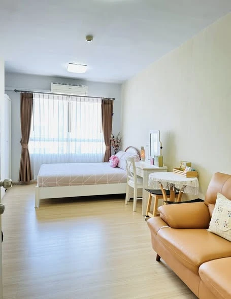 ขาย Plum Condo Samakkhi 1 ห้องนอน 1 ห้องน้ำ มาพร้อมสิ่งอำนวยความสะดวกครบครัน หิ้วกระเป๋าเข้าอยู่ได้เลยจ้า