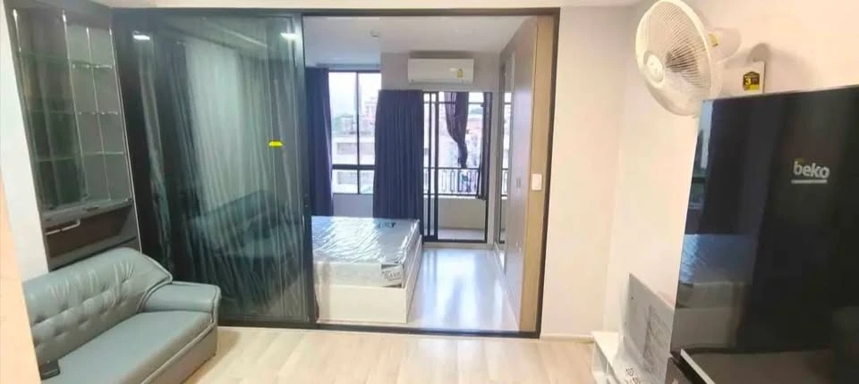 ขาย Plum Condo Saphanmai Station  เป็นห้องมุม (หัวนอนไม่ติดใคร) กั้นห้องนอนและห้องนั่งเล่นเป็นสัดส่วน ดีแบบนี้รีบจองเลย