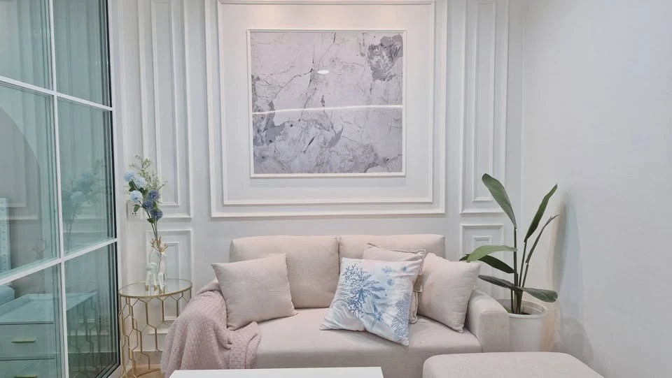 ขาย Regent Home 1 Phaholyothin 67 ห้องชั้น 4 ตกแต่งโทนพาสเทล เฟอร์ครบ ในทำเลดี จองเลย