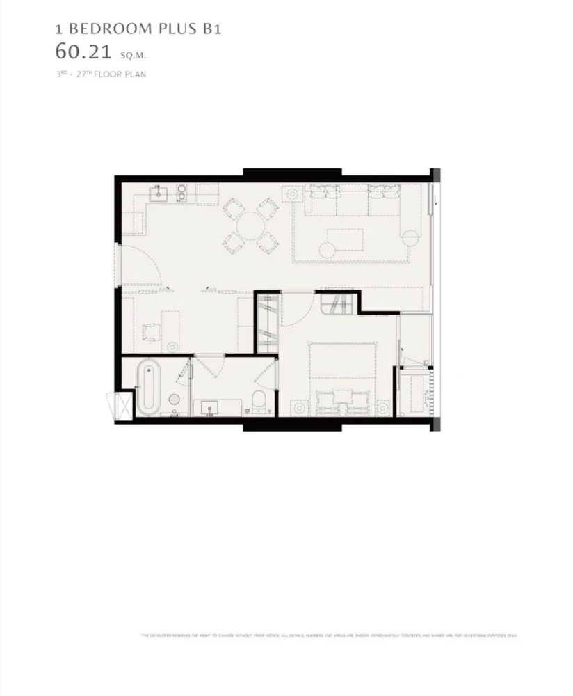 ขาย ROMM Convent ห้องใหญ่ 1BR Plus มีพื้นที่ Plus ใช้เป็นห้องทำงาน/ห้องอเนกประสงค์ได้จริง สนใจจองเลย