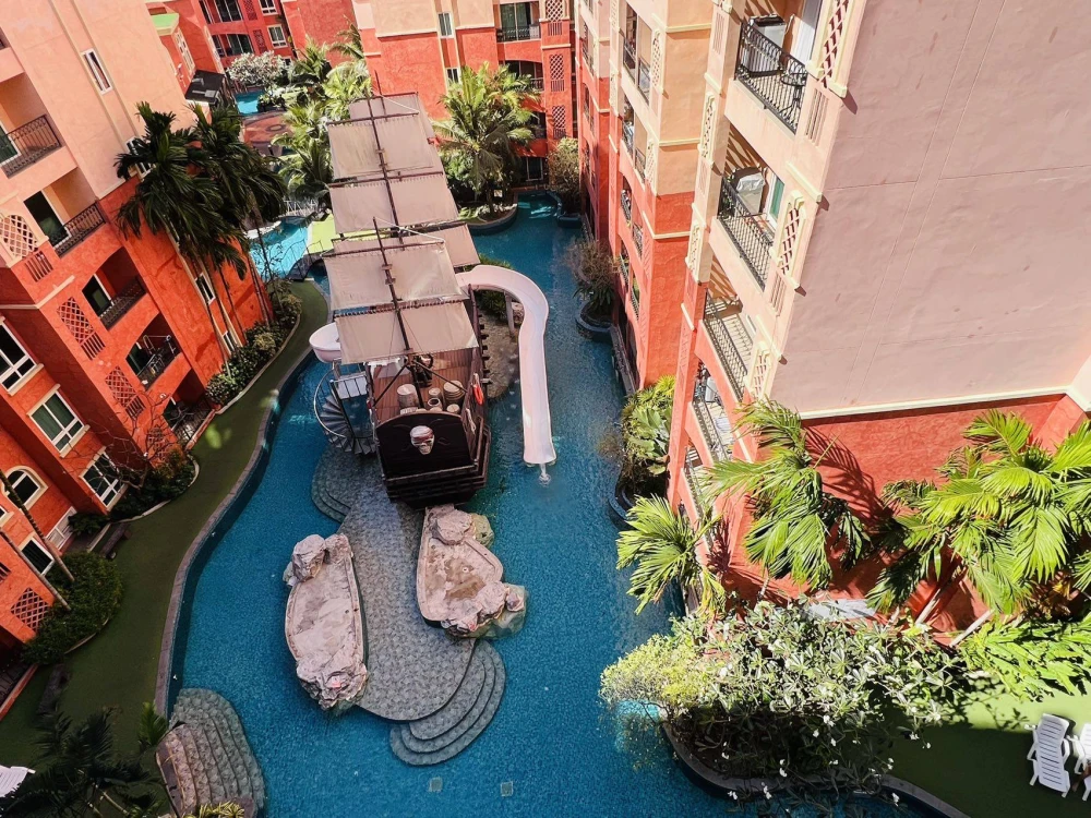 ขาย Seven Seas Condo Resort Jomtien ห้องแต่งสวยน่าอยู่ พื้นที่ใช้สอยเยอะ เห็นวิวสระ ไม่จองไหวหรอ