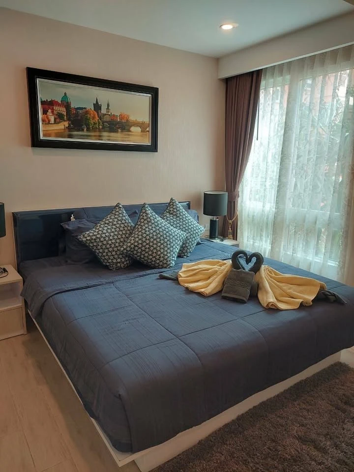 ขาย Seven Seas Condo Resort Jomtien 1 ห้องนอน 1 ห้องน้ำ ห้องแต่งมีสไตล์ มองเห็นวิวสวนน้ำ จองเลย