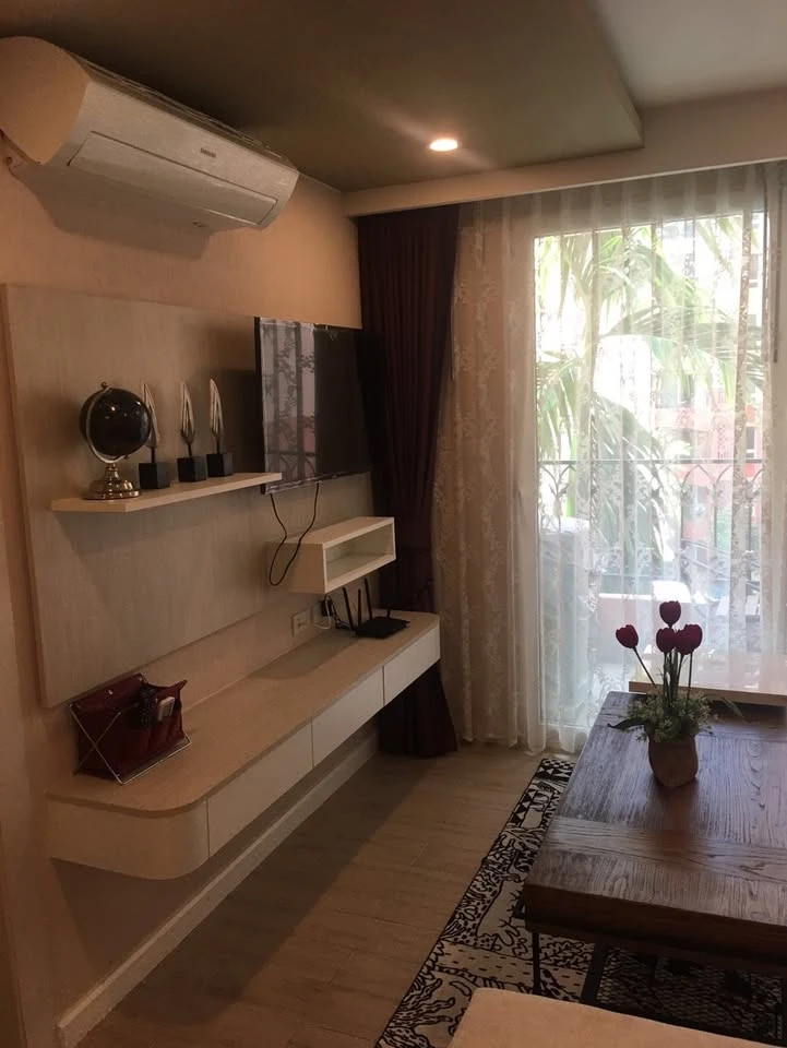 ขาย Seven Seas Condo Resort Jomtien 1 ห้องนอน 1 ห้องน้ำ ห้องแต่งมีสไตล์ มองเห็นวิวสวนน้ำ จองเลย