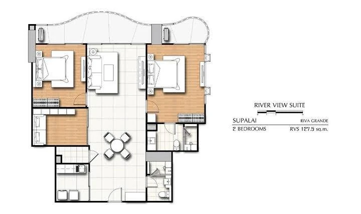 ขาย Supalai Riva Grand Rama 3 ห้องกว้างพื้นที่ใช้สอยเยอะ วิวแม่น้ำเจ้าพระยาสวย ทำเลดี จองด่วน