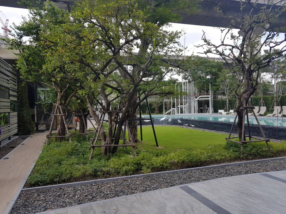 ขาย THE BASE Garden Rama 9  ห้องมุมพร้อมอยู่ เฟอร์ครบ วิวเมือง โล่ง ไม่บล็อก  ดีแบบนี้ไม่จองคือพลาด+++