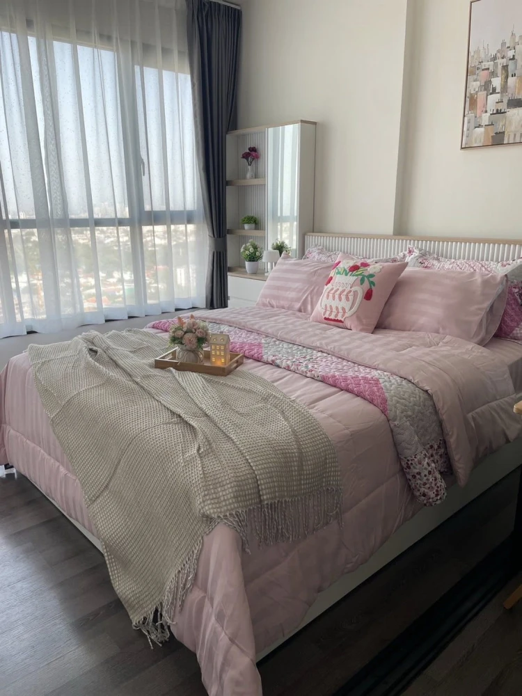 ขาย The Base Park East ห้องอยู่ชั้นสูงมากๆ (ชั้น 26) ตกแต่งสวยหวาน น่ารัก น่าอยู่ รีบจองเลย