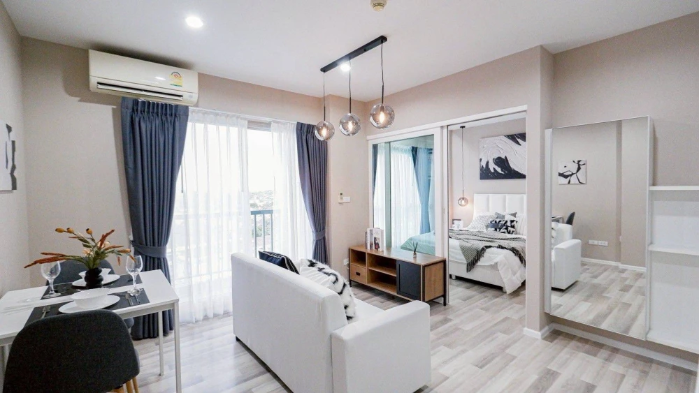 ขาย The Key Chaengwattana ห้องน่าอยู่ เฟอร์พร้อม หิ้วกระเป๋ามาได้เลย