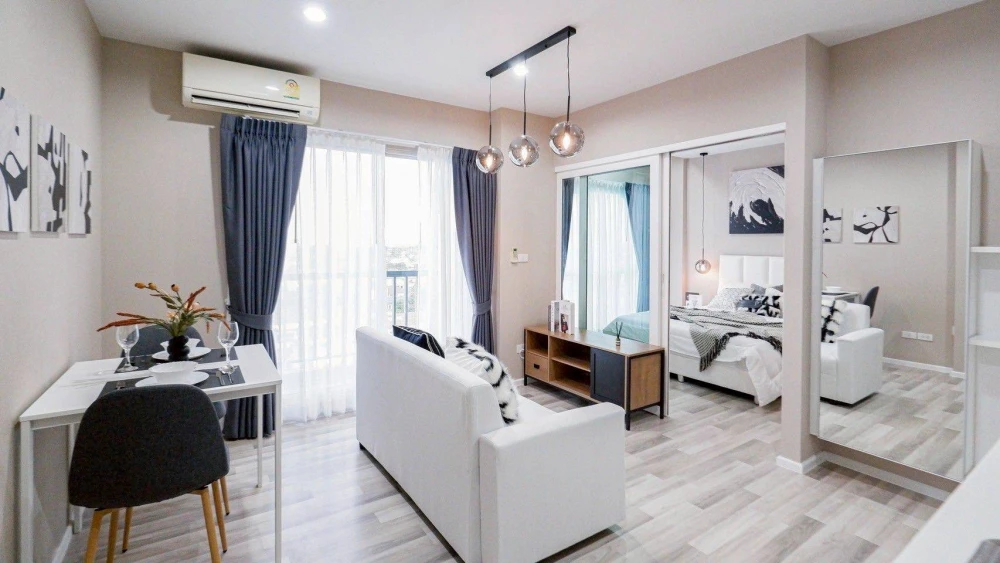 ขาย The Key Chaengwattana ห้องน่าอยู่ เฟอร์พร้อม หิ้วกระเป๋ามาได้เลย