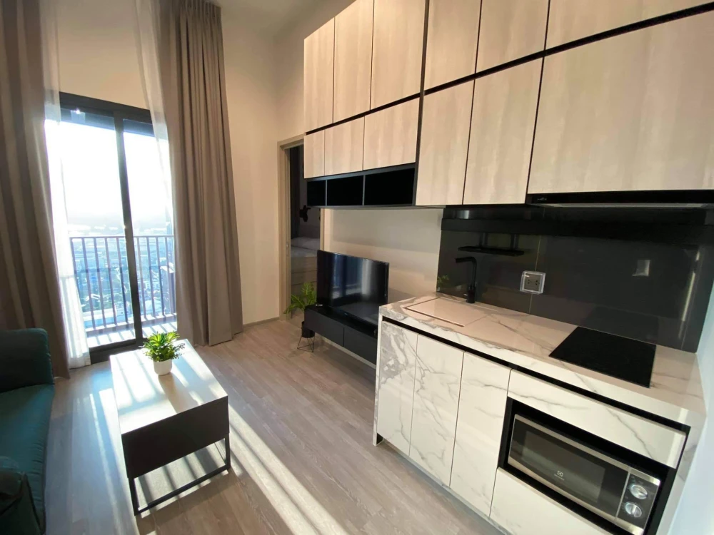 ขาย The Line Sukhumvit 101 1 ห้องนอน 1 ห้องน้ำ มาพร้อมเฟอร์นิเจอร์และเครื่องใช้ไฟฟ้าครบครัน จองเลย