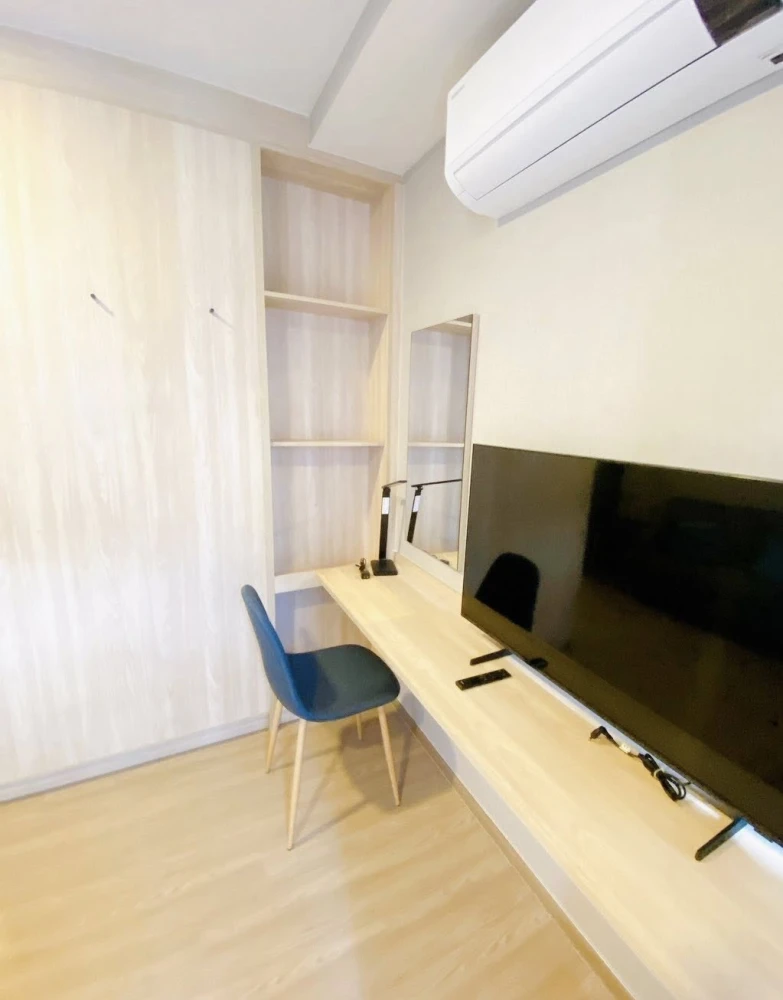 ขาย The MUVE Bangna 1 ห้องนอน 1 ห้องน้ำ ชั้น 7 ตกแต่งคุมโทน มาพร้อมเฟอร์นิเจอร์ครบครัน จองเลยตอนนี้