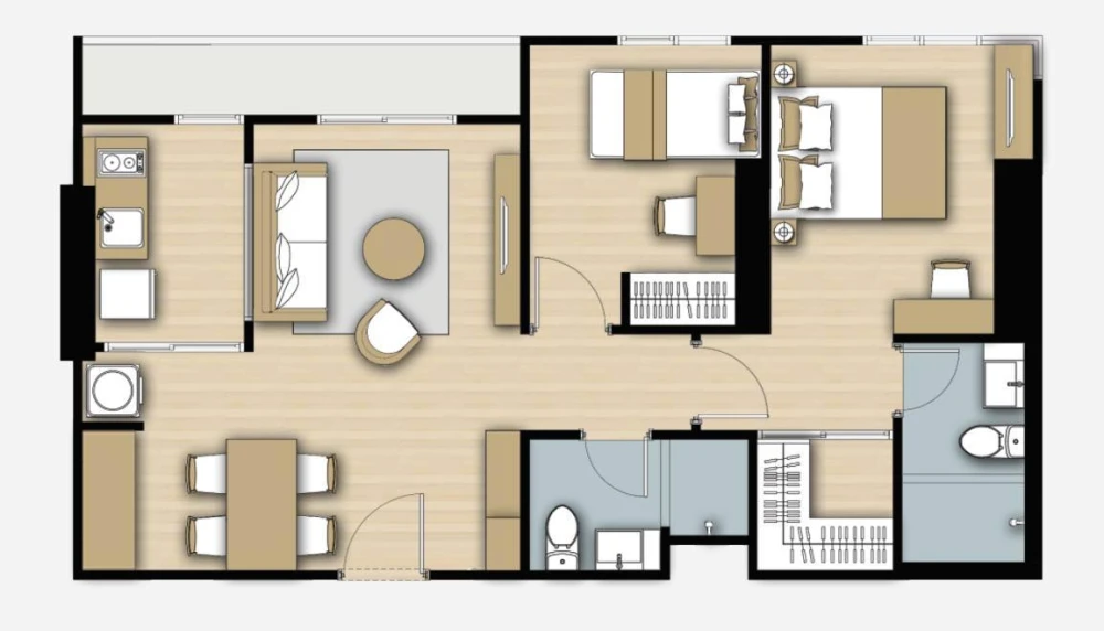 ขาย The Parkland Phetkasem 56 ห้องมุมให้ความเป็นส่วนตัว แต่งคุมโทน สิ่งอำนวยความสะดวกครบครัน จองเลย