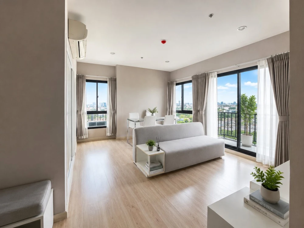 ขาย The Parkland Phetkasem-Thapra ชั้น 15 ห้องมุมมองโปร่ง แสงธรรมชาติดี ห้องกว้าง แต่งครบ รีบจองเลย