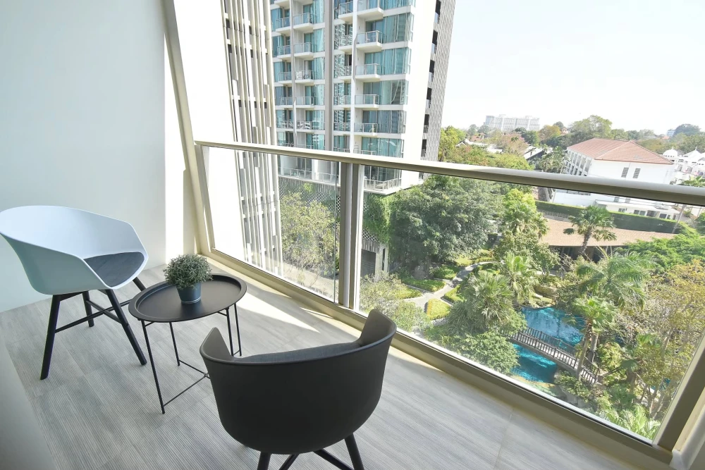 ขาย The Riviera วงศ์อมาตย์ บีช ห้องสตูดิโอ ติดวอลเปเปอร์อย่างดี ตกแต่งน่าอยู่มากๆ รีบจองเลย