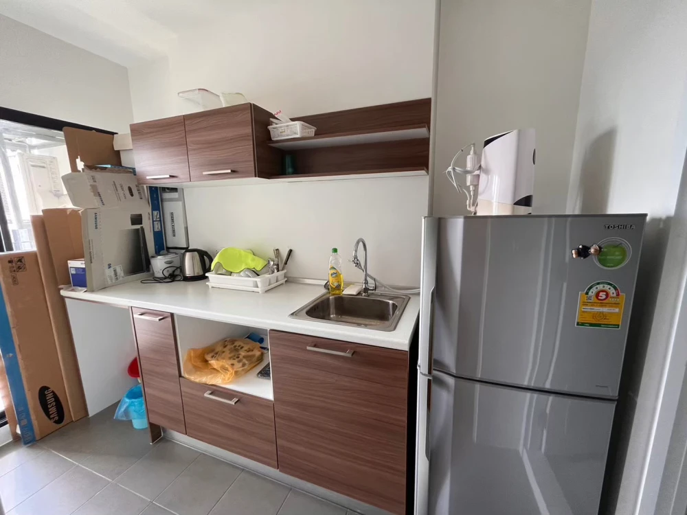 ขาย The Tree Interchange ชั้น 36 ห้องมุม ผนังติดเพื่อนบ้านน้อย สงบ เป็นส่วนตัว แต่งครบพร้อมอยู่