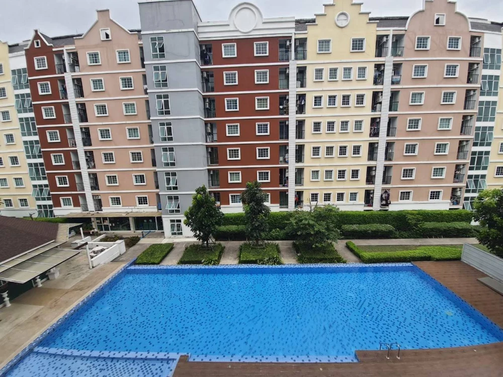 ขาย Tulip Square อ้อมน้อย อาคาร Grand (Private Zone) วิวสระว่ายน้ำขนาดโอลิมปิก ลมพัดเย็นสบายทั้งวัน บรรยากาศดีมากๆ จองเลย