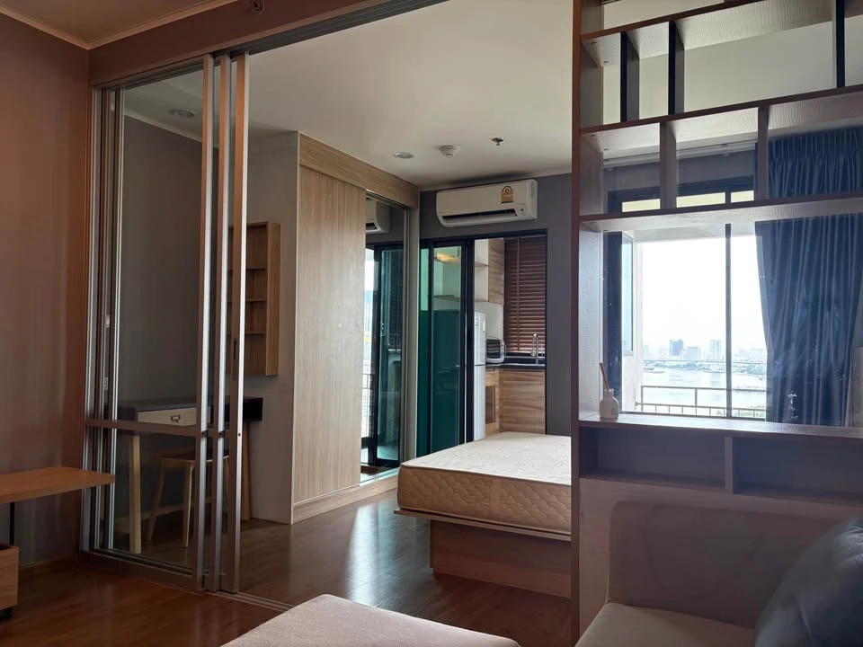 ขาย U Delight Residence Riverfront Rama 3 ห้องอยู่ชั้นสูง วิวแม่น้ำเจ้าพระยาและวิวเมืองแบบเปิดโล่ง เหมาะสำหรับผู้ที่ต้องการอยู่อาศัยในบรรยากาศสงบ
