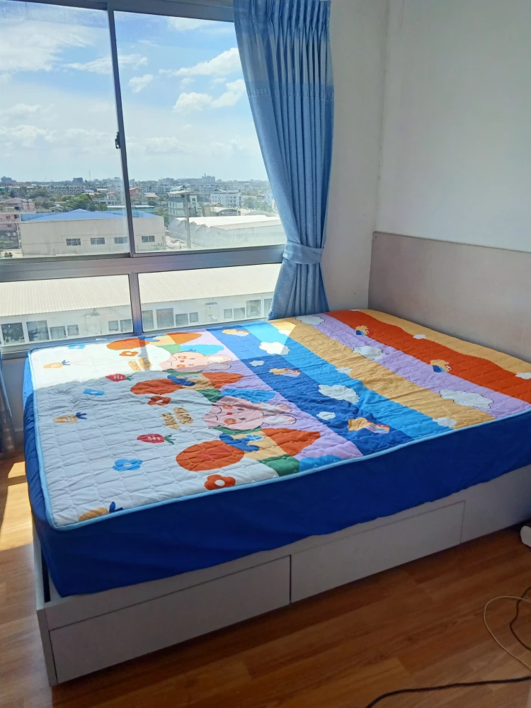 ขาย V Condo Ladkrabang ห้องน่าอยู่ มาพร้อมเฟอร์นิเจอร์และเครื่องใช้ไฟฟ้าครบครัน ทำเลดี ห้ามพลาด