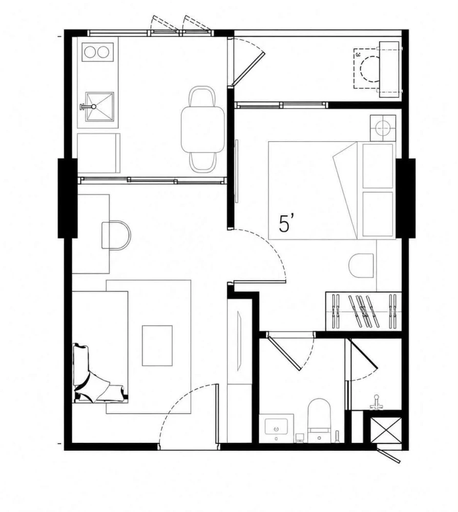 ขาย VIVERE by Very Condo Sukhumvit 72 - Bearing ห้องชั้น 2 ตกแต่งครบครัน ในทำเลดี หิ้วกระเป๋าเข้าอยู่ได้เลยจ้า
