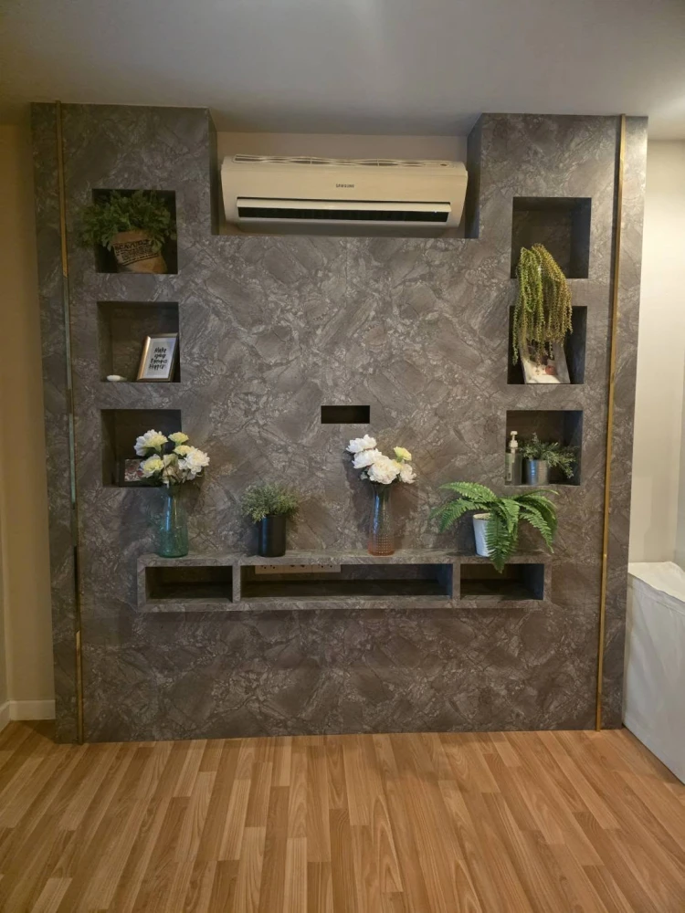 ขาย WE Condo ห้องแต่งสวยคุมโทน มาพร้อมเฟอร์ครบครัน ทำเลดี ติดวอลเปเปอร์ลายสวย จองเลย