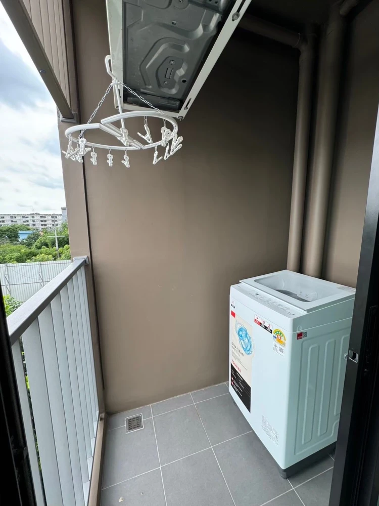 ปล่อยเช่าคอนโด Atmoz Flow Minburi ห้องน่าอยู่ เฟอร์ เครื่องใช้ไฟฟ้าครบ ลากกระเป๋าเข้าอยู่ได้เลย