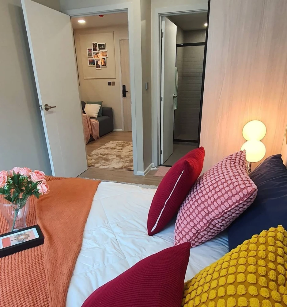 ปล่อยเช่าคอนโด Atmoz flow minburi 1 bedroom Extra แต่งพร้อมอยู่ สะดวกครบจบที่นี่ อย่าพลาด