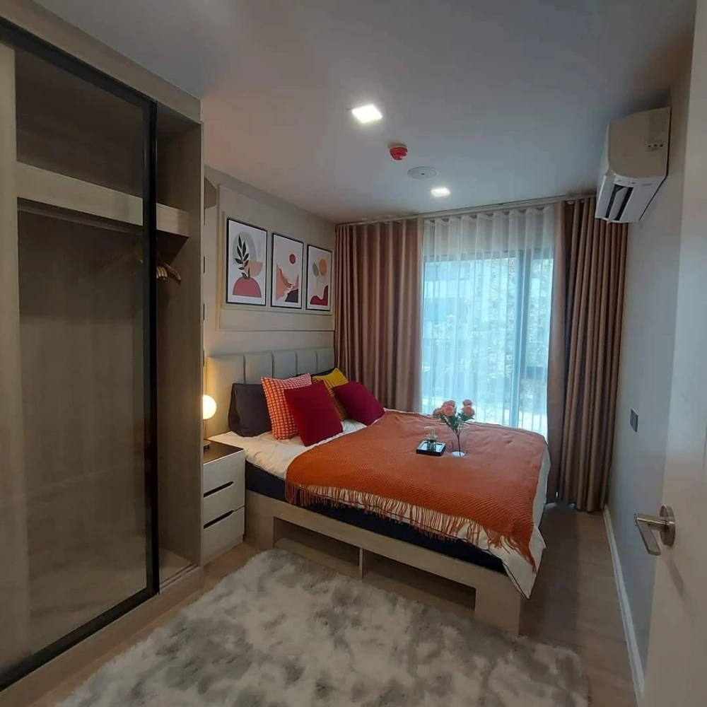 ปล่อยเช่าคอนโด Atmoz flow minburi 1 bedroom Extra แต่งพร้อมอยู่ สะดวกครบจบที่นี่ อย่าพลาด