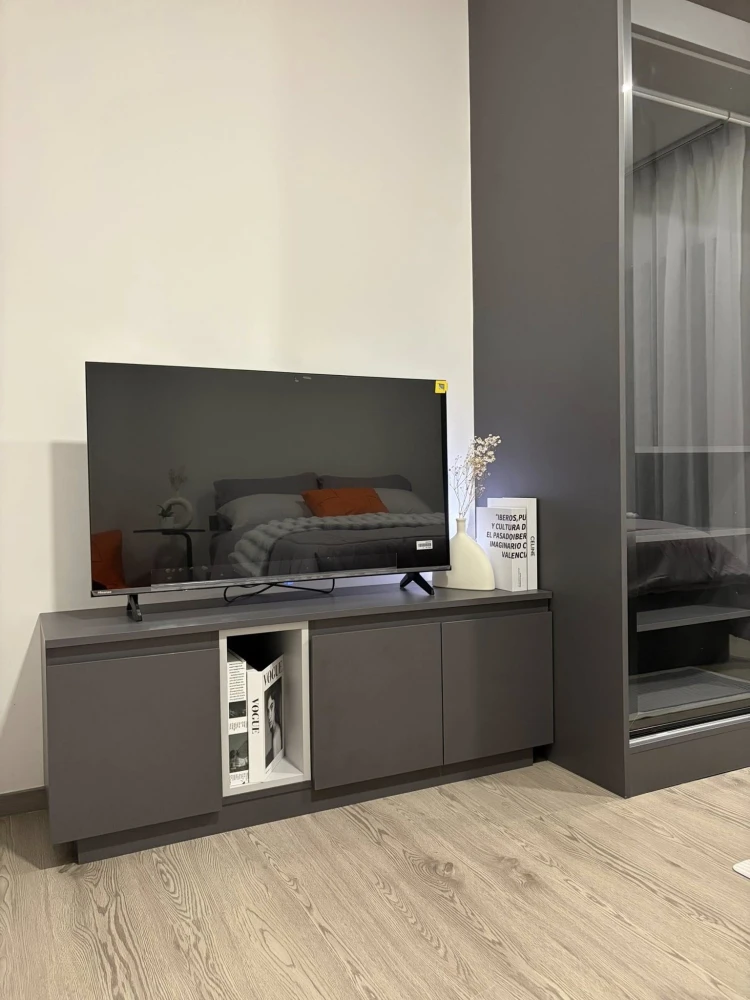 ปล่อยเช่าคอนโด Maroon Ratchada 32 One Bedroom ชั้น 3 ฟังก์ชันจัดสรรอย่างลงตัว กั้นโซนห้องครัวห้องนอน มาจอง