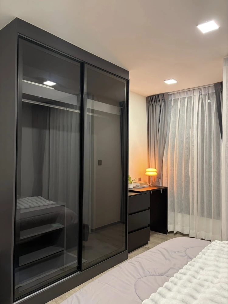 ปล่อยเช่าคอนโด Maroon Ratchada 32 One Bedroom ชั้น 3 ฟังก์ชันจัดสรรอย่างลงตัว กั้นโซนห้องครัวห้องนอน มาจอง