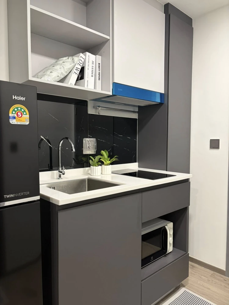 ปล่อยเช่าคอนโด Maroon Ratchada 32 One Bedroom ชั้น 3 ฟังก์ชันจัดสรรอย่างลงตัว กั้นโซนห้องครัวห้องนอน มาจอง