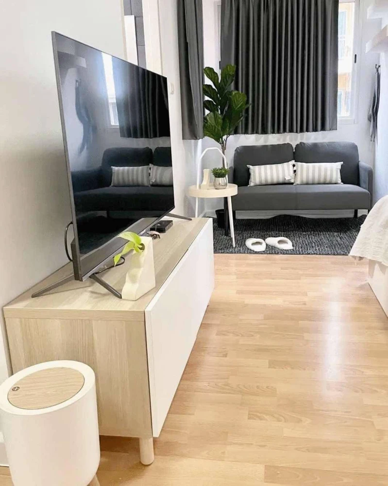 ปล่อยเช่าคอนโด My condo pinklao ห้องแต่งพร้อมอยู่ โทนขาวสบายตา ราคาสบายกระเป๋า มาจองได้แล้ววันนี้