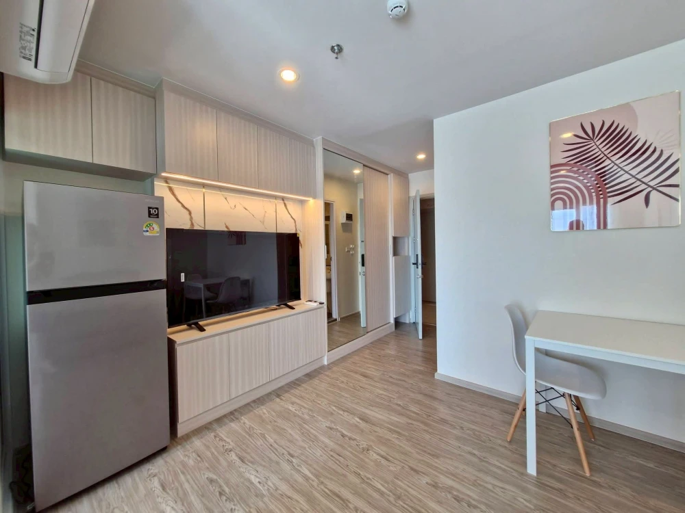 ปล่อยเช่าคอนโด Regent Home บางนา กั้นห้องเป็นสัดส่วน ตกแต่ง built in ห้องทาสีอ่อน สบายตา เฟอร์นิเจอร์ครบ จองเลย