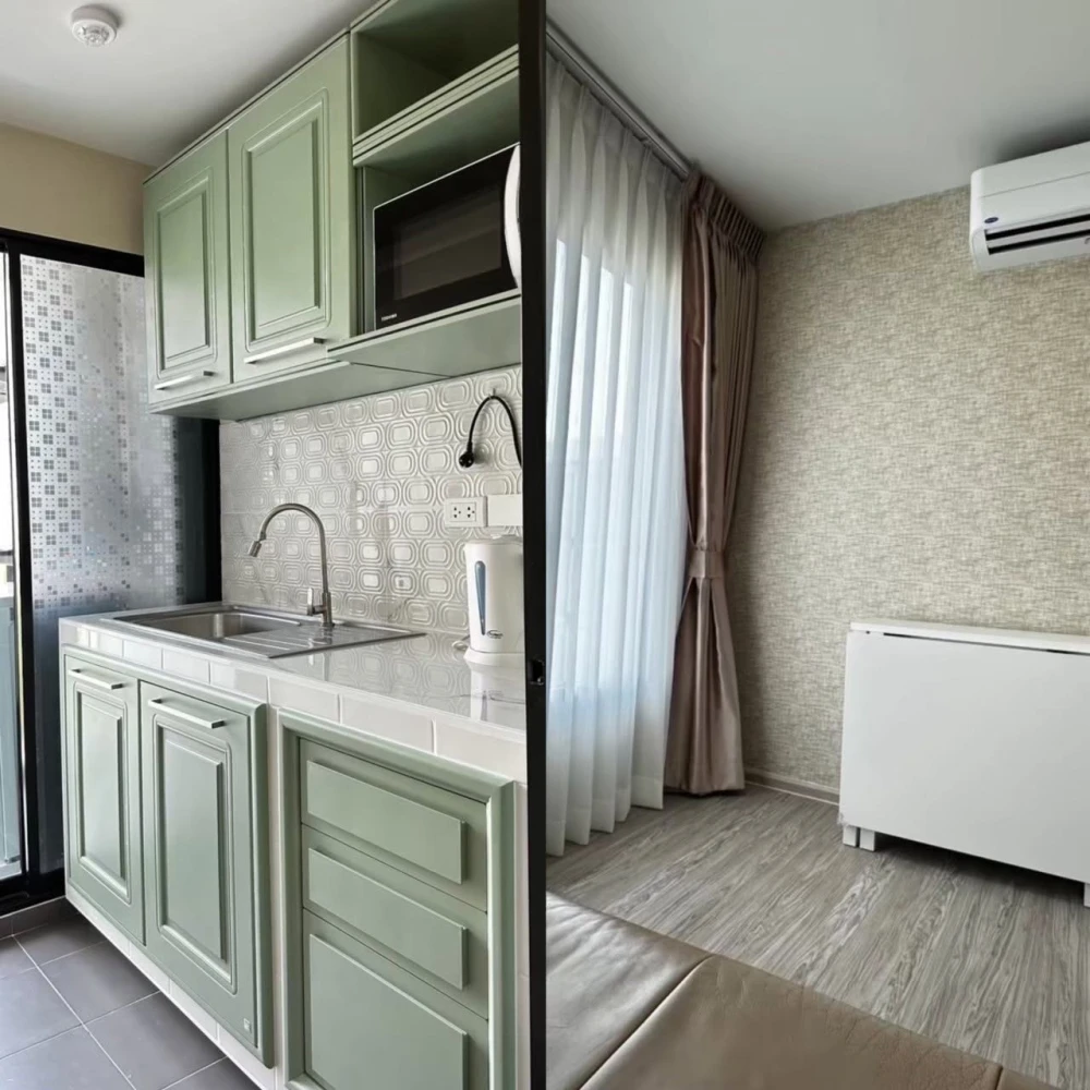 ปล่อยเช่าคอนโด RYE Huamak 1 ห้องพร้อมอยู่ เฟอร์ เครื่องใช้ไฟฟ้าครบครัน ราคาอย่างโดน จองเลย อย่าพลาด